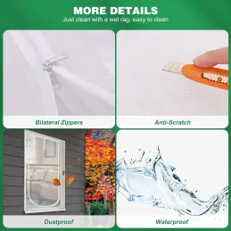 Pantalla para ventana de gato, protección para mascotas de 110 X 150 CM Pantalla para ventana de gato, protección para mascotas de 110 X 150 CM