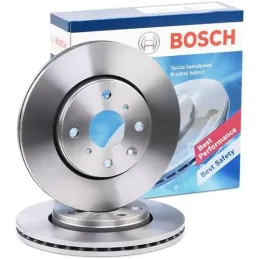 2x BOSCH Disco de freno Delantero Ø247mm Altura: 35,3mm