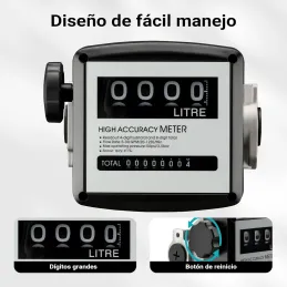 Contador de gasóleo 3 bar 19-120 l/min conexiones