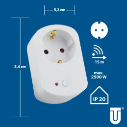 Enchufe inalámbrico para detector de movimiento, c