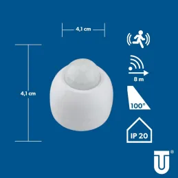 Enchufe inalámbrico para detector de movimiento, c