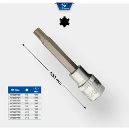 BRILLIANT TOOLS BT022735 Llave de vaso M10