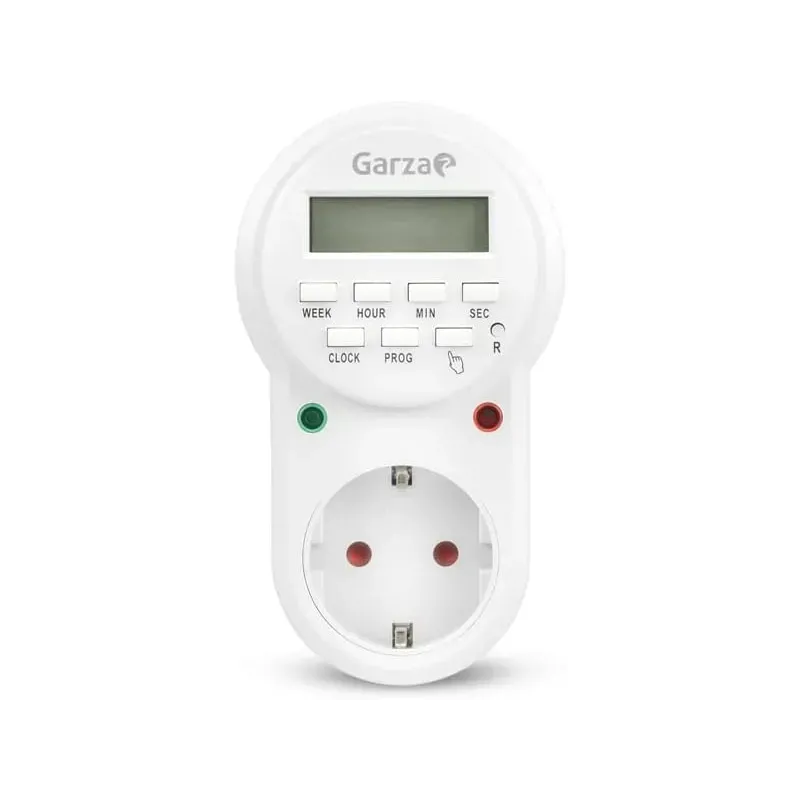 Garza - Enchufe Temporizador Programador Digital, Garza - Enchufe Temporizador Programador Digital,