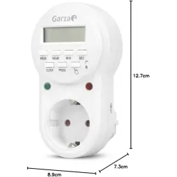 Garza - Enchufe Temporizador Programador Digital, Garza - Enchufe Temporizador Programador Digital,