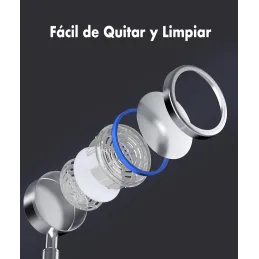 Olliwon Alcachofa de Ducha Alta presión con 1.5m M