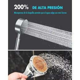 Olliwon Alcachofa de Ducha Alta presión con 1.5m M