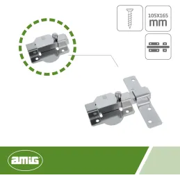 Amig - Cerrojo de Sobreponer para Puertas de Entra