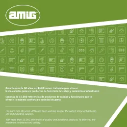 Amig - Cerrojo de Sobreponer para Puertas de Entra
