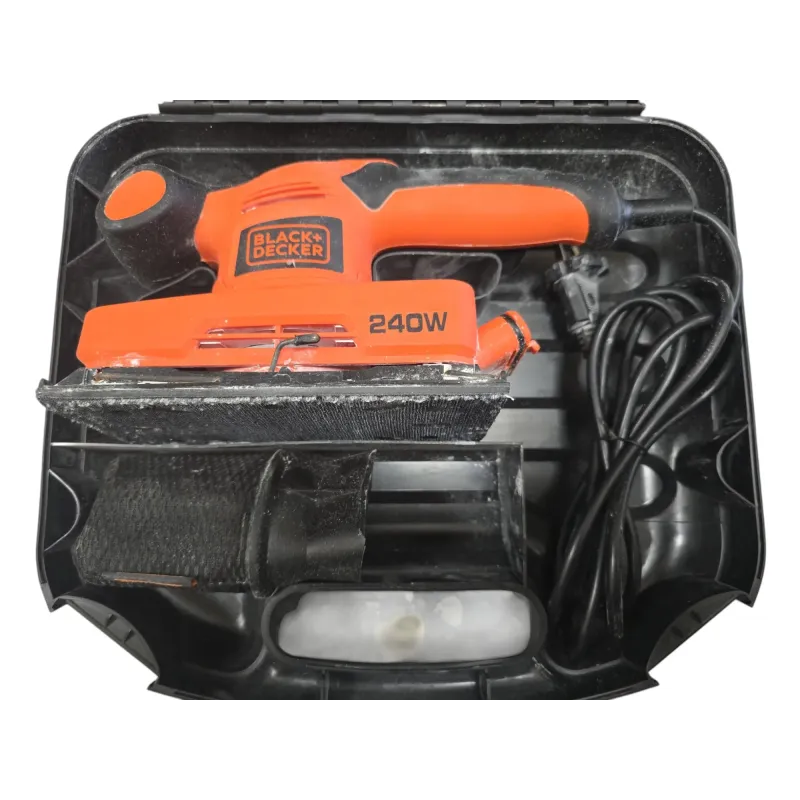 BLACK+DECKER Lijadora Orbital 240W de 1/3 Hoja BLACK+DECKER Lijadora Orbital 240W de 1/3 Hoja