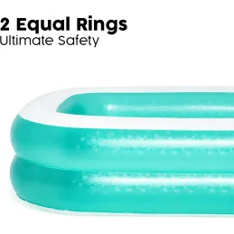 Bestway 54005 Piscina familiar inflable VERDE/AZUL Bestway 54005 Piscina familiar inflable VERDE/AZUL