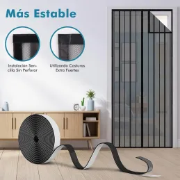 Sekey 80x205 cm Cortina Magnética de Puerta Sekey 80x205 cm Cortina Magnética de Puerta