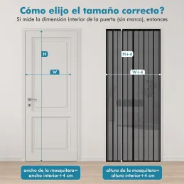 Sekey 80x205 cm Cortina Magnética de Puerta Sekey 80x205 cm Cortina Magnética de Puerta