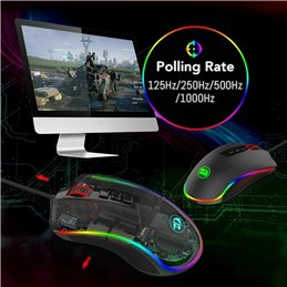 Redragon M711 Cobra Ratón Gaming, Sensor Pixart P3325 10,000 DPI, Iluminación RG Redragon M711 Cobra Ratón Gaming, Sensor Pixart P3325 10,000 DPI, Iluminación RG