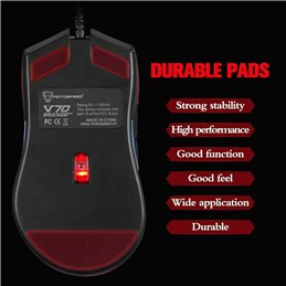 MOTOSPEED V70 RGB Wired 12000 DPI Gaming Mouse Support Macro Programming