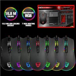 MOTOSPEED V70 RGB Wired 12000 DPI Gaming Mouse Support Macro Programming