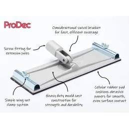 ProDec Cabezal de lijado omnidireccional de 360 gr ProDec Cabezal de lijado omnidireccional de 360 gr