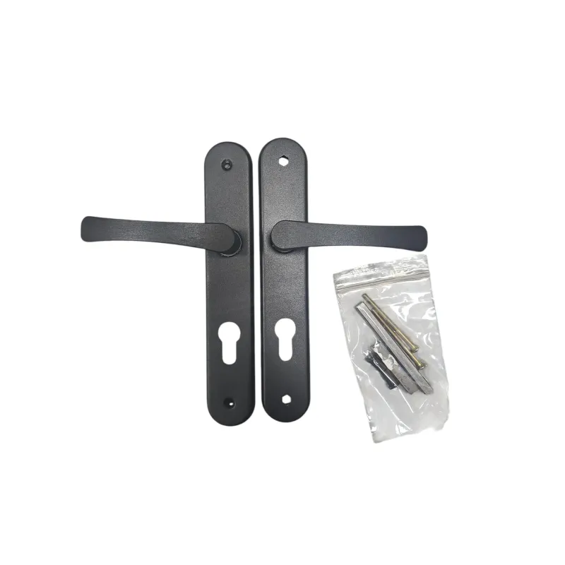 Manilla de puerta para cilindro perfilado .Negra Manilla de puerta para cilindro perfilado .Negra