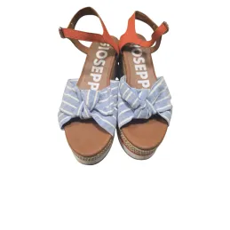 GIOSEPPO Sandalias DE CUÑA Azules con Detalle DE L GIOSEPPO Sandalias DE CUÑA Azules con Detalle DE L