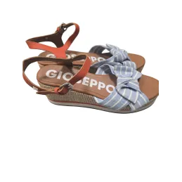 GIOSEPPO Sandalias DE CUÑA Azules con Detalle DE L GIOSEPPO Sandalias DE CUÑA Azules con Detalle DE L