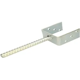 KOTARBAU® Soporte de poste en U 90 mm Anclaje Suel