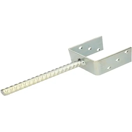 KOTARBAU® Soporte de poste en U 90 mm Anclaje Suel