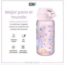 ion8 Botella de Agua para Niños, 350ml, a Prueba d ion8 Botella de Agua para Niños, 350ml, a Prueba d