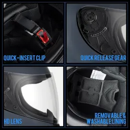 Favoto Casco Integral para Moto , Certificado ECE Favoto Casco Integral para Moto , Certificado ECE