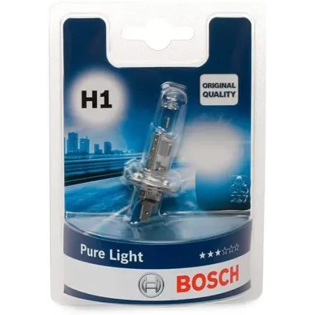 Bosch H1 Pure Light Lámpara para faros, 12 V 55 W