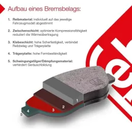 febi bilstein juego de pastillas de freno 16488 febi bilstein juego de pastillas de freno 16488