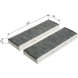 Bosch R5522 - Filtro de habitáculo carbón activo Bosch R5522 - Filtro de habitáculo carbón activo