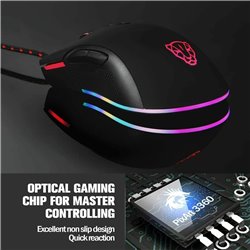 MOTOSPEED V70 RGB Wired 12000 DPI Gaming Mouse Support Macro Programming