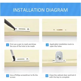 Cerradura de Gabinete de Vidrio para Puerta de Vid Cerradura de Gabinete de Vidrio para Puerta de Vid