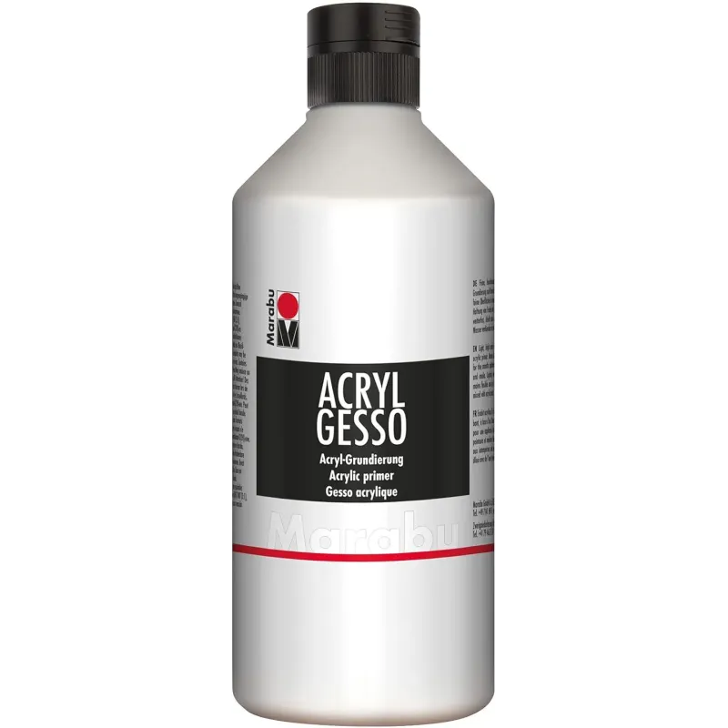 Marabu 12040075808 - Acrílico Gesso blanco 500 ml