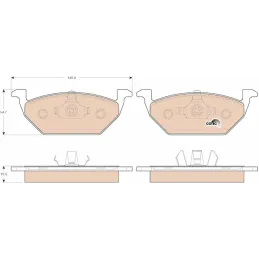 TRW GDB1984 Juego De Pastillas De Freno COTEC