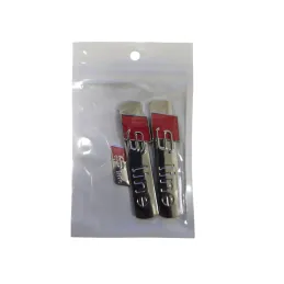 Juego de 2 logo s-line para Audi + 1 Logo Volante