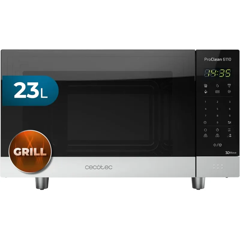Cecotec Microondas negro ProClean 6010. 800 W