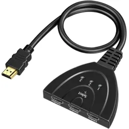 Interruptor Compatible con HDMI KVM Splitter 4K 2K 3D 3 entradas 1 Salida