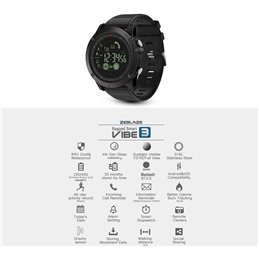 SmartWatch Reloj Inteligente Deportivo Zeblaze Vibe 3 Negro SmartWatch Reloj Inteligente Deportivo Zeblaze Vibe 3 Negro
