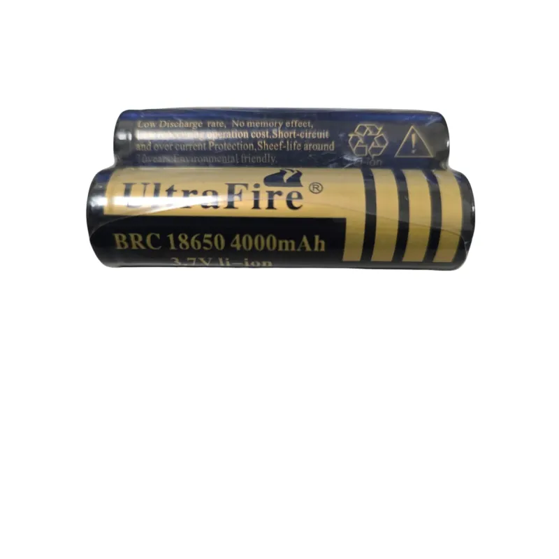 Pack 2 Pilas Recargables UltraFire 18650 4000mAh 3.7V