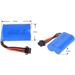 6.4v 800mah 15C 16500 Batería De Iones De Litio RC