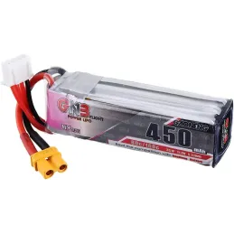 Gnb 11.4V 450Mah 80C 3S Lipo Batería Xt30 Enchufe para RC