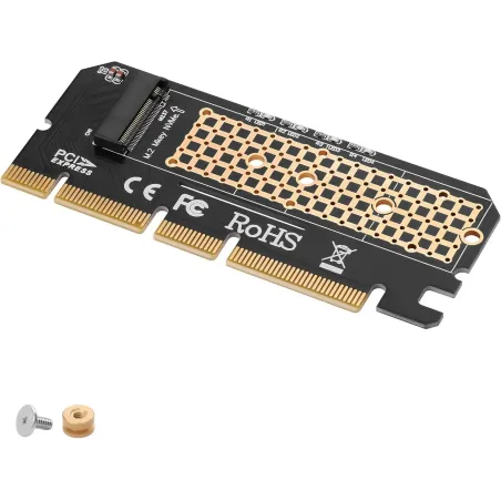 Tarjeta adaptadora M.2 NVME SSD a PCIE 4X 8X 16X M. 2M Key