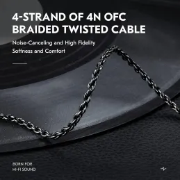 KZ ZS10 Pro IEM Cable 1.2 m, CCZ C01 4N OFC mejorado para ZSN PRO X