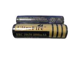 Pack 2 Pilas Recargables UltraFire 18650 4000mAh 3.7V + 2PCS Batería recargable MECO 3.7v 4000mAh 18650