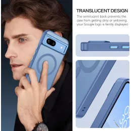 Funda magnética para Google Pixel 8a.Azul