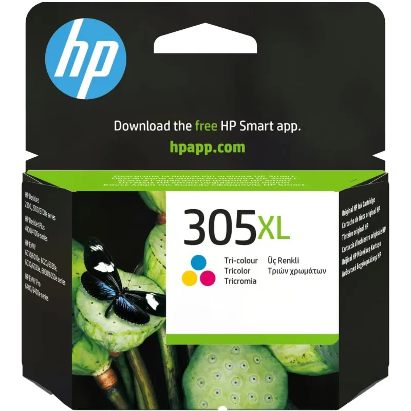 HP Cartucho de tinta de tres colores 305XL