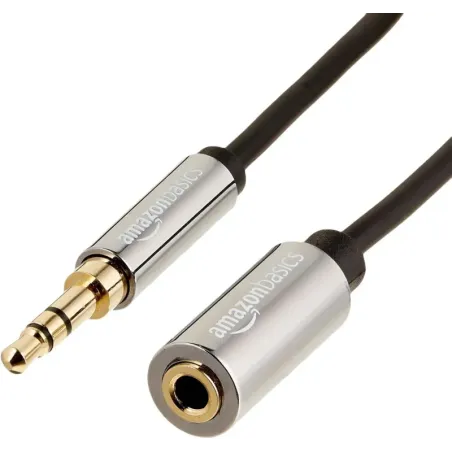 Amazon Basics Cable alargador de Auxiliar audio es