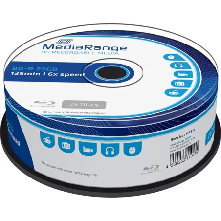 MediaRange - BLU-Ray Disc BD-r, 25 GB / 135 min