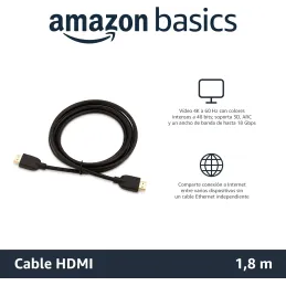 Amazon Basics Cable HDMI 4K de 1.8 m,
