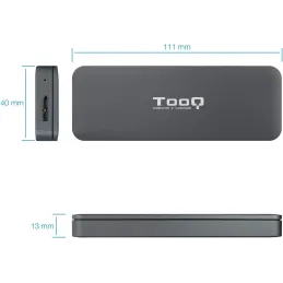 TOOQ TQE-2281G - Carcasa para SSD M.2 NGFF